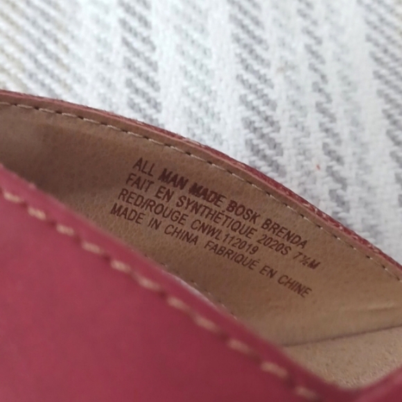 EUC Earth Origins Mary Jane Sandals Red - Picture 5 of 6